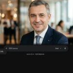 Профессиональный портрет уверенного бизнесмена на нейтральном фоне для сайта маркетингового агентства ДМ Контакт